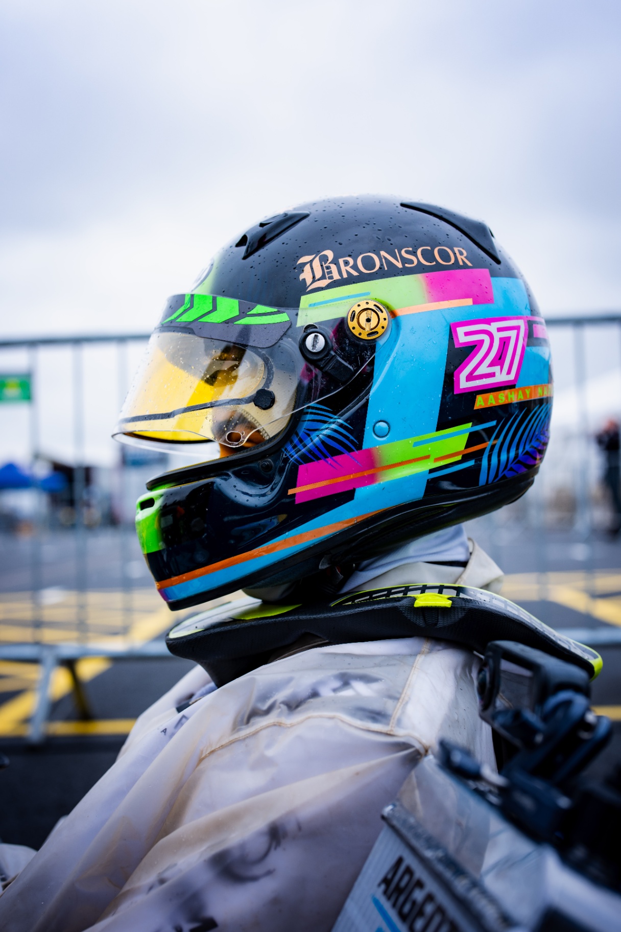 Bronscor #27 helmet — Silverstone